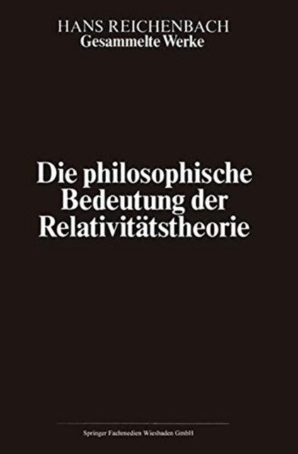 Book cover of: Gesammelte Werke in 9 Banden. By: Hans Reichenbach