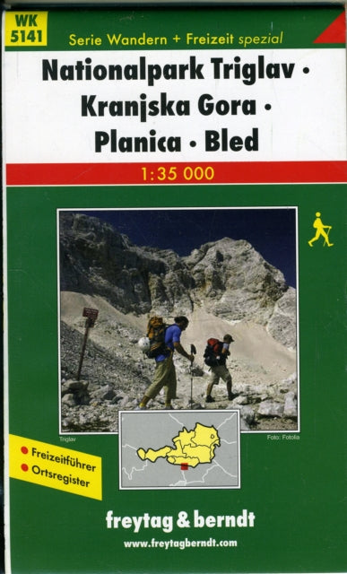 Book cover of: National Park Triglav - Kranjska Gora - Planica - Bled Hiking + Leisure Map 1:35 000