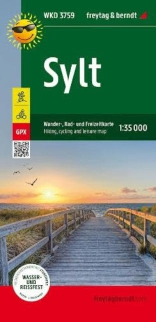 Book cover of: Sylt, Walking Cycling & Leisure Map 1:35.000
