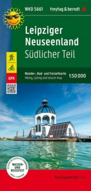 Book cover of: Leipziger Neuseenland - southern part, hiking, cycling and leisure map 1:50,000, freytag & berndt, WKD 5661