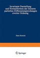 Book cover of: Invariante Darstellung und Normalformen der linearen partiellen Differentialgleichungen zweiter Ordnung