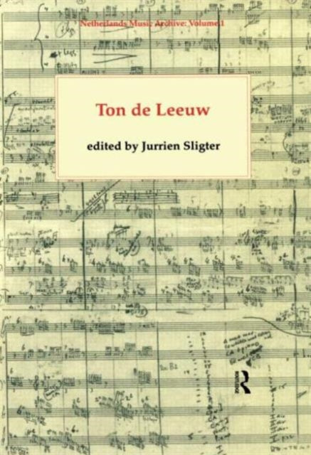 Book cover of: Ton de Leeuw. By: J. Sligter