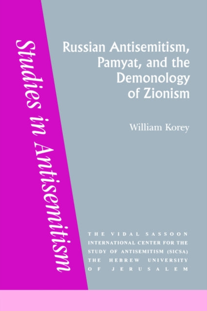 Book cover of: Russian Antisemitism Pamyat/De. By: Corey