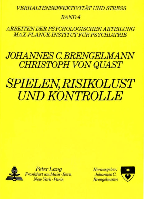 Book cover of: Spielen, Risikolust und Kontrolle