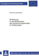 Book cover of: Einfuehrung in die Rechtsnatur der Aufrechnungseinrede im Zivilprozess