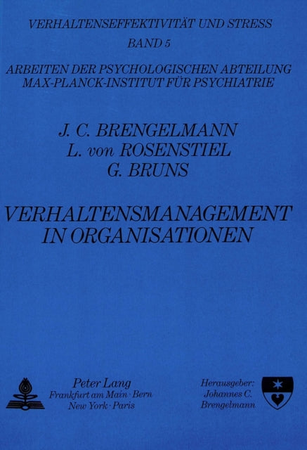 Book cover of: Verhaltensmanagement in Organisationen