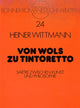 Book cover of: Von Wols zu Tintoretto