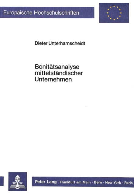 Book cover of: Bonitaetsanalyse mittelstaendischer Unternehmen