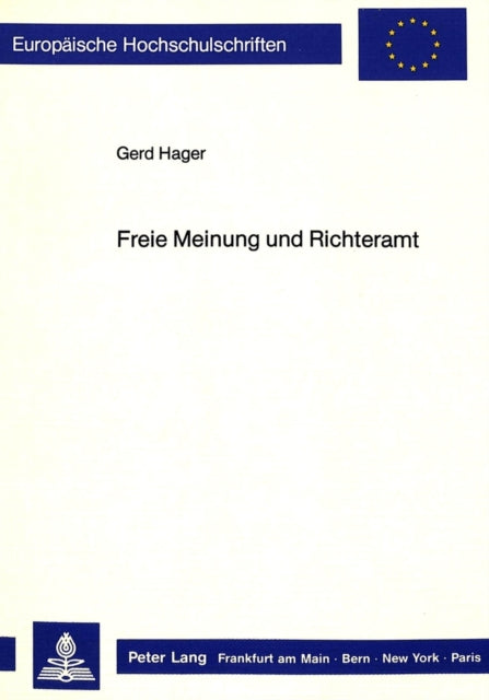 Book cover of: Freie Meinung und Richteramt