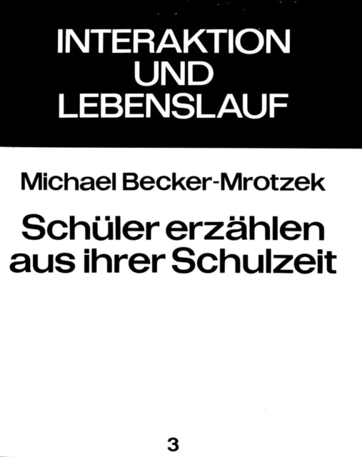 Book cover of: Schueler erzaehlen aus ihrer Schulzeit