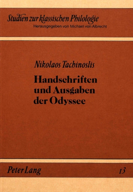 Book cover of: Handschriften und Ausgaben der Odyssee