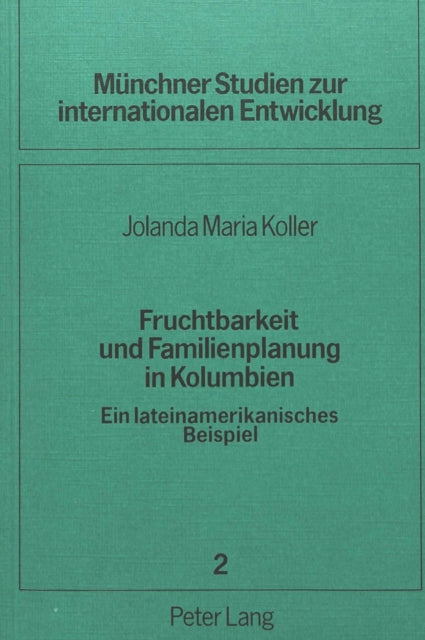 Book cover of: Fruchtbarkeit und Familienplanung in Kolumbien