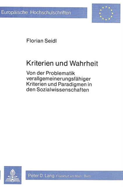 Book cover of: Kriterien und Wahrheit