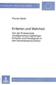 Book cover of: Kriterien und Wahrheit