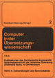 Book cover of: Computer in der Uebersetzungswissenschaft