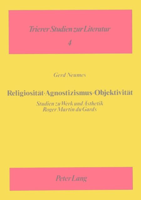 Book cover of: Religiositaet - Agnostizismus - Objektivitaet