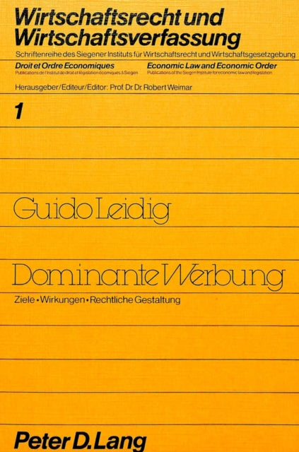 Book cover of: Dominante Werbung