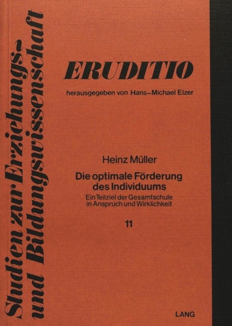 Book cover of: Die optimale Foerderung des Individuums