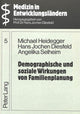 Book cover of: Demographische und soziale Wirkungen von Familienplanung