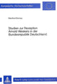 Book cover of: Studien zur Rezeption Arnold Weskers in der Bundesrepublik Deutschland