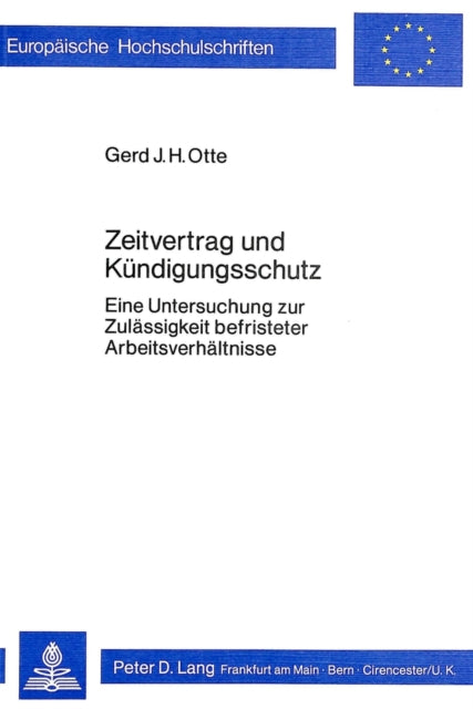 Book cover of: Zeitvertrag und Kuendigungsschutz