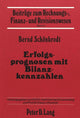 Book cover of: Erfolgsprognosen mit Bilanzkennzahlen