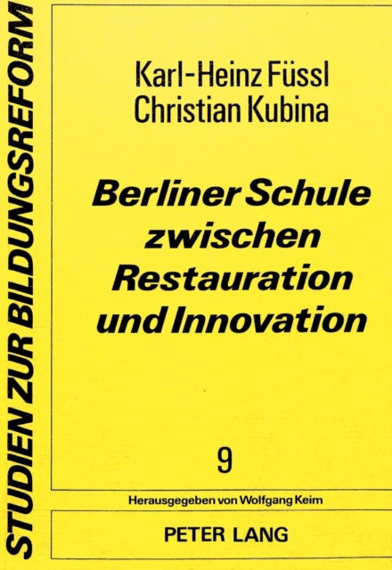 Book cover of: Berliner Schule zwischen Restauration und Innovation