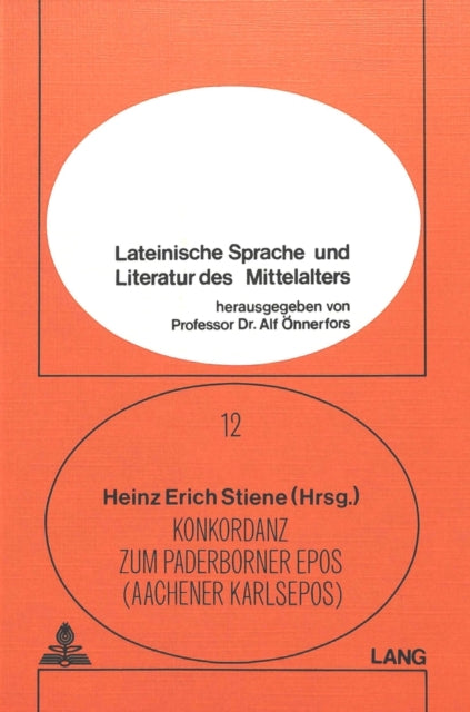 Book cover of: Konkordanz zum Paderborner Epos (Aachener Karlsepos)