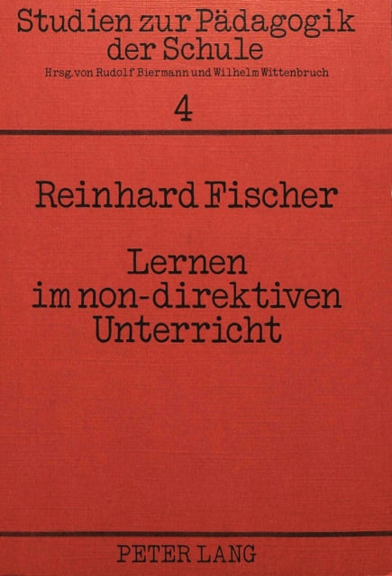 Book cover of: Lernen im non-direktiven Unterricht