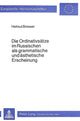 Book cover of: Die Ordinativsaetze im Russischen als grammatische und aesthetische Erscheinung
