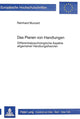 Book cover of: Das Planen von Handlungen