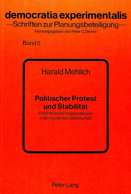 Book cover of: Politischer Protest und Stabilitaet
