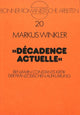 Book cover of: Decadence actuelle