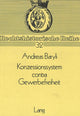 Book cover of: Konzessionssystem contra Gewerbefreiheit