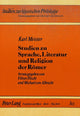 Book cover of: Karl Meister- Studien zu Sprache, Literatur und Religion der Roemer