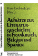 Book cover of: Aufsaetze zur Literaturgeschichte in Frankreich, Belgien und Spanien