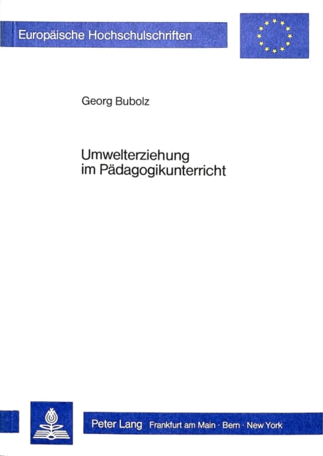 Book cover of: Umwelterziehung im Paedagogikunterricht der gymnasialen Oberstufe