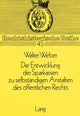 Book cover of: Entwicklung Der Sparkassen Zu Selbstaendigen Anstalten Des Oeffentlichen Rechts