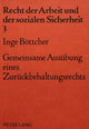 Book cover of: Gemeinsame Ausuebung eines Zurueckbehaltungsrechts