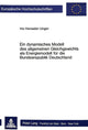 Book cover of: Ein dynamisches Modell des allgemeinen Gleichgewichts als Energiemodell fuer die Bundesrepublik Deutschland