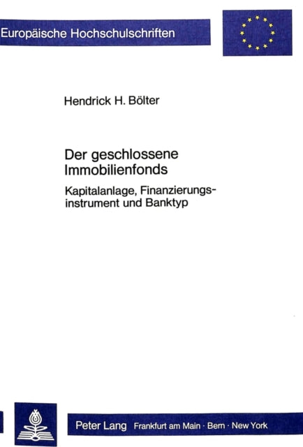 Book cover of: Der geschlossene Immobilienfonds