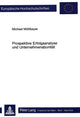 Book cover of: Prospektive Erfolgsanalyse und Unternehmensbonitaet