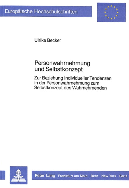 Book cover of: Personwahrnehmung und Selbstkonzept