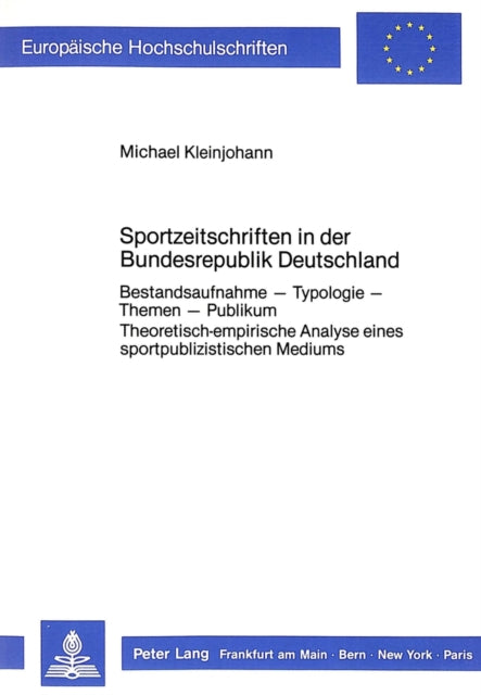 Book cover of: Sportzeitschriften in der Bundesrepublik Deutschland