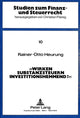 Book cover of: Wirken Substanzsteuern investitionshemmend?