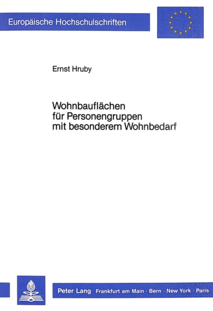 Book cover of: Wohnbauflaechen fuer Personengruppen mit besonderem Wohnbedarf