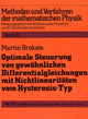 Book cover of: Optimale Steuerung von gewoehnlichen Differentialgleichungen mit Nichtlinearitaeten vom Hysteresis-Typ