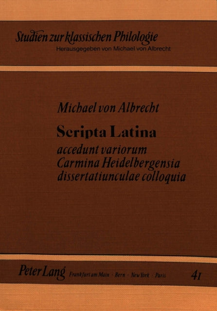 Book cover of: Scripta Latina