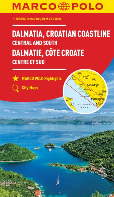 Book cover of: Croatia Dalmatian Coast Marco Polo Map