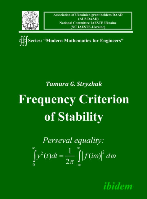 Book cover of: Frequency Criterion of Stability. By: Tamara G. Stryzhak